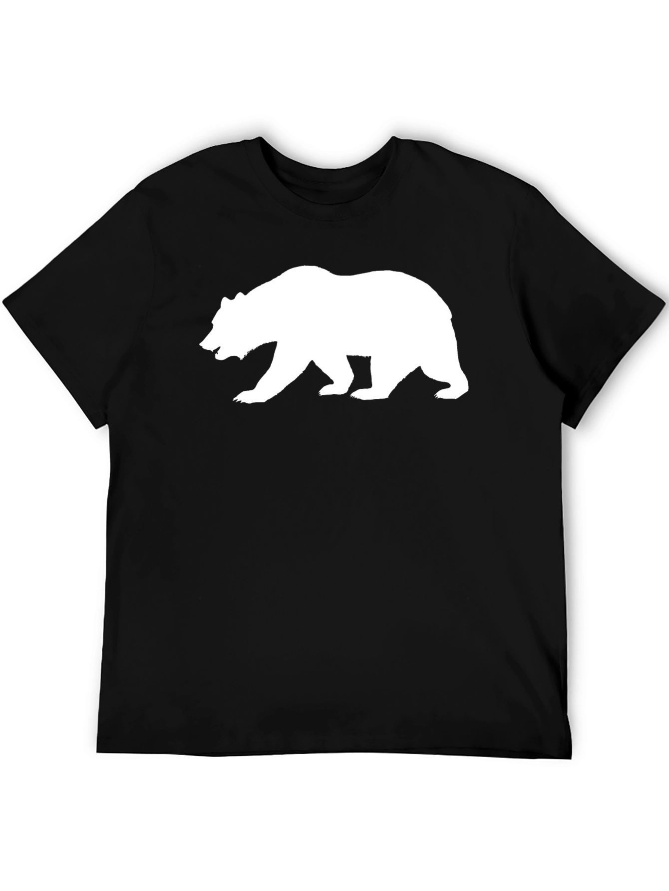 Bear Silhouette Black T-Shirt