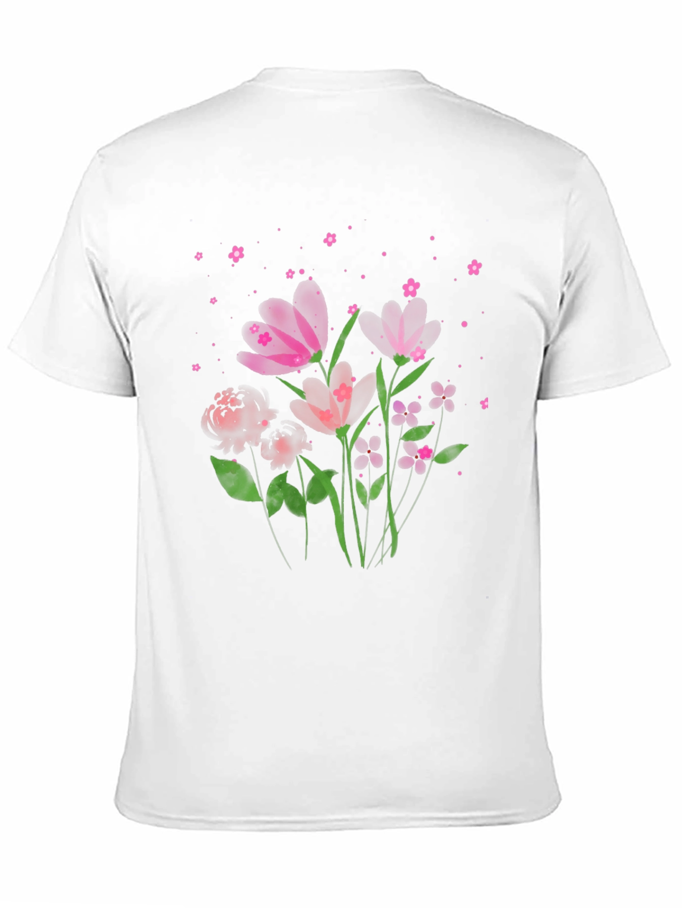 Floral Print Crew Neck Tee