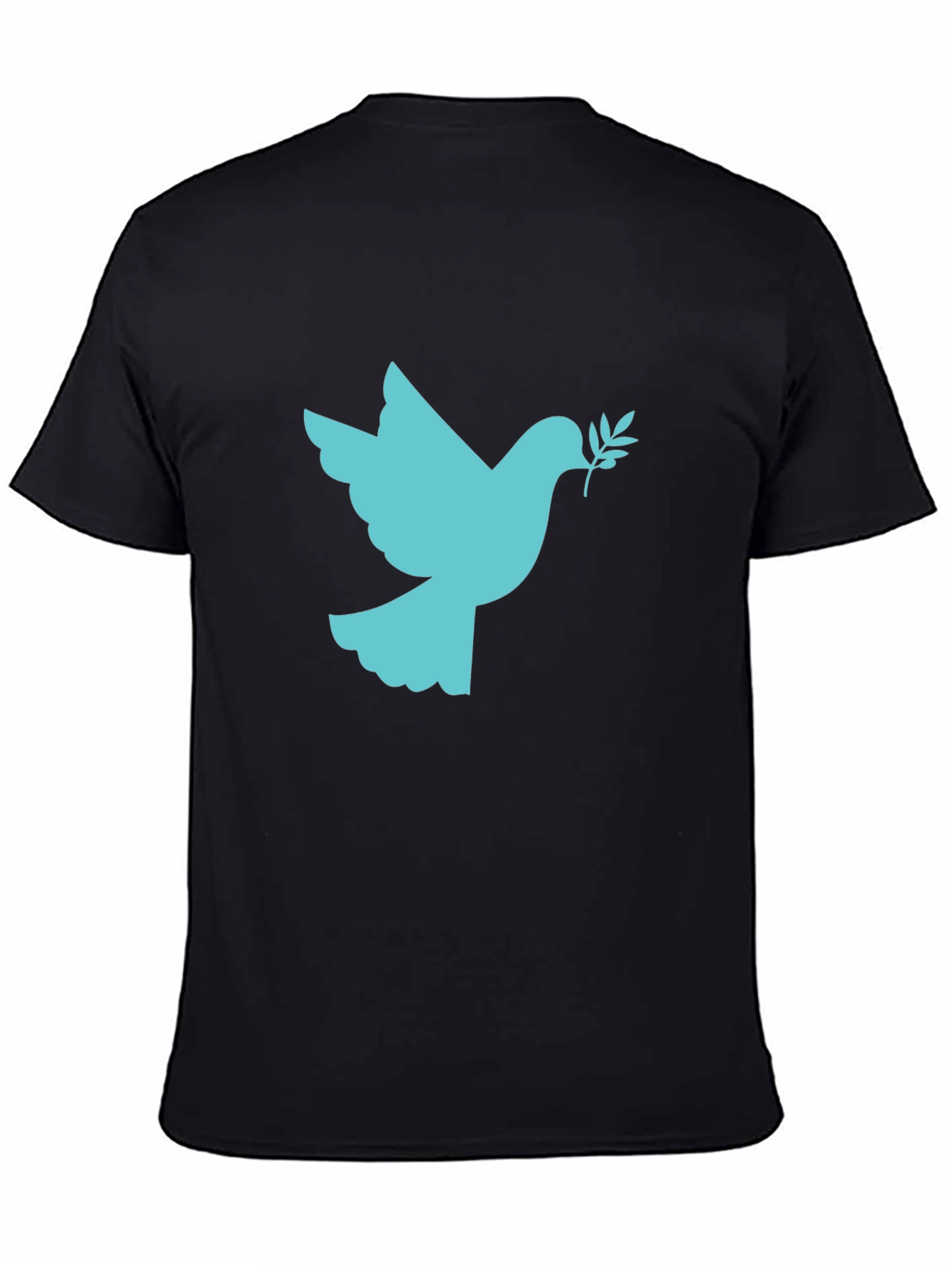 Peace Dove Graphic Black T-Shirt