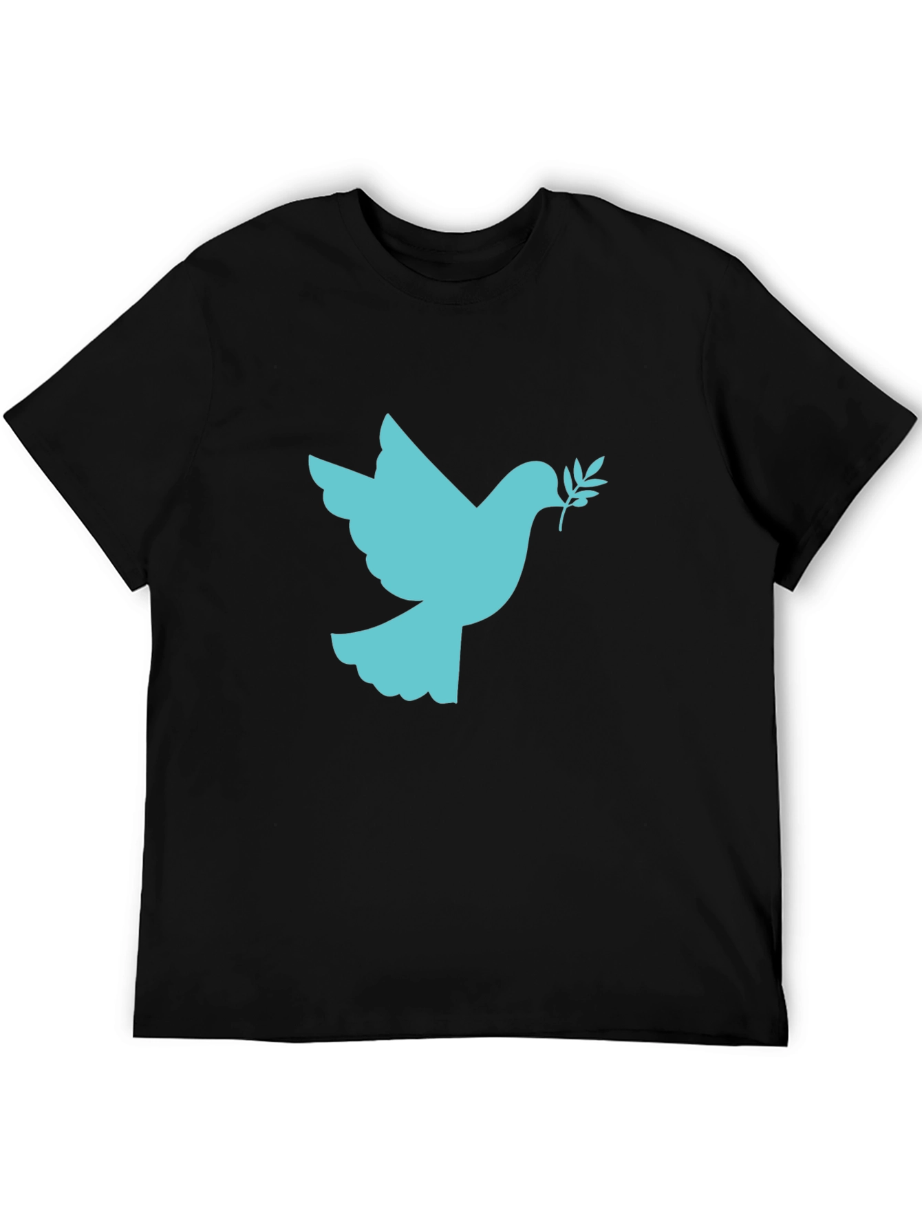 Peace Dove Graphic Black T-Shirt