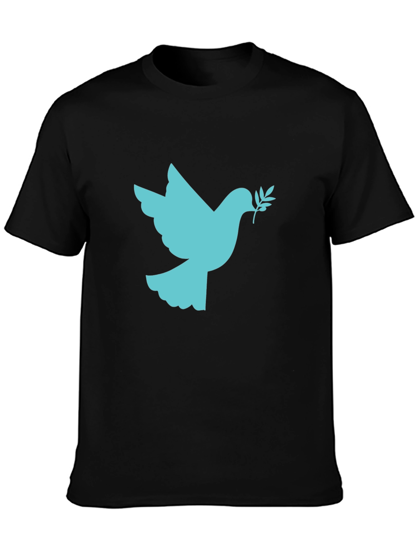 Peace Dove Graphic Black T-Shirt