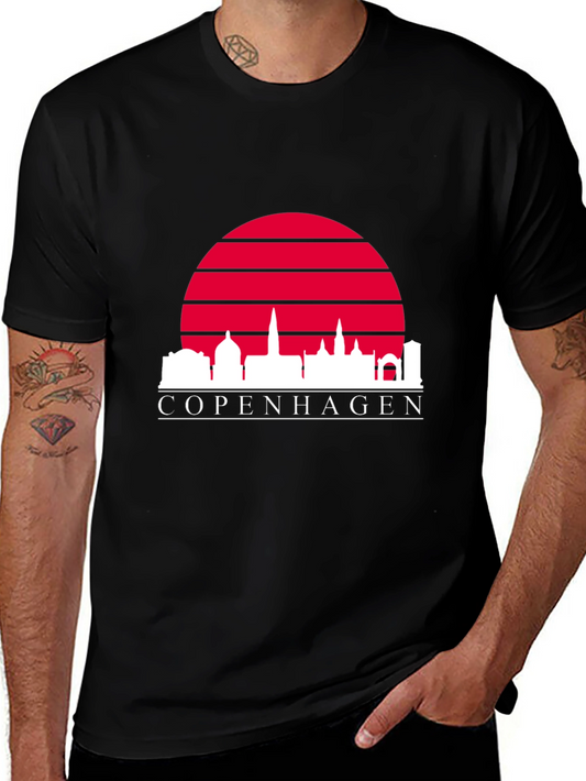 Copenhagen Skyline Graphic Tee