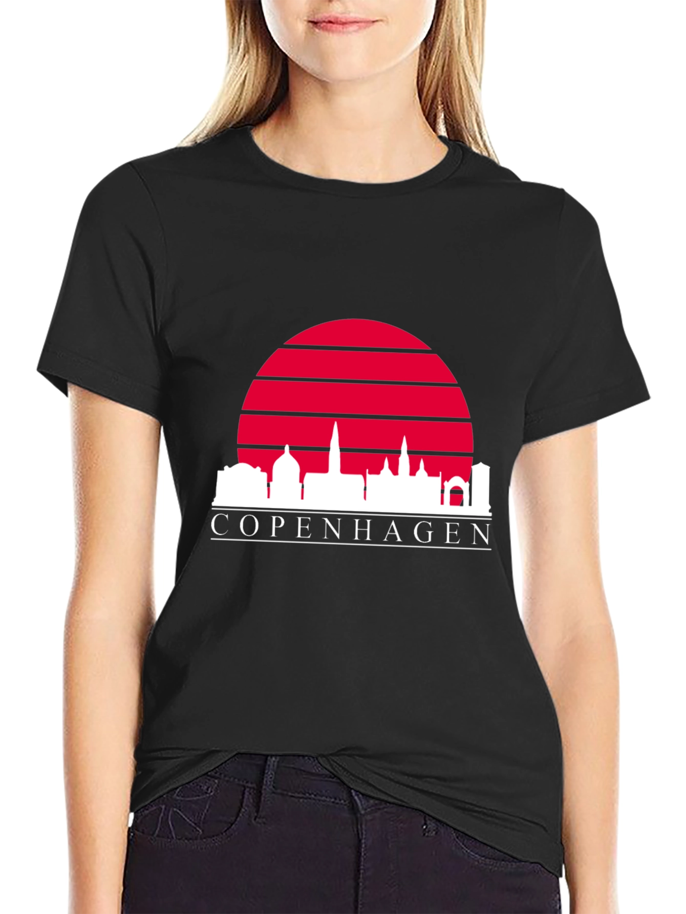 Copenhagen Skyline Graphic Tee