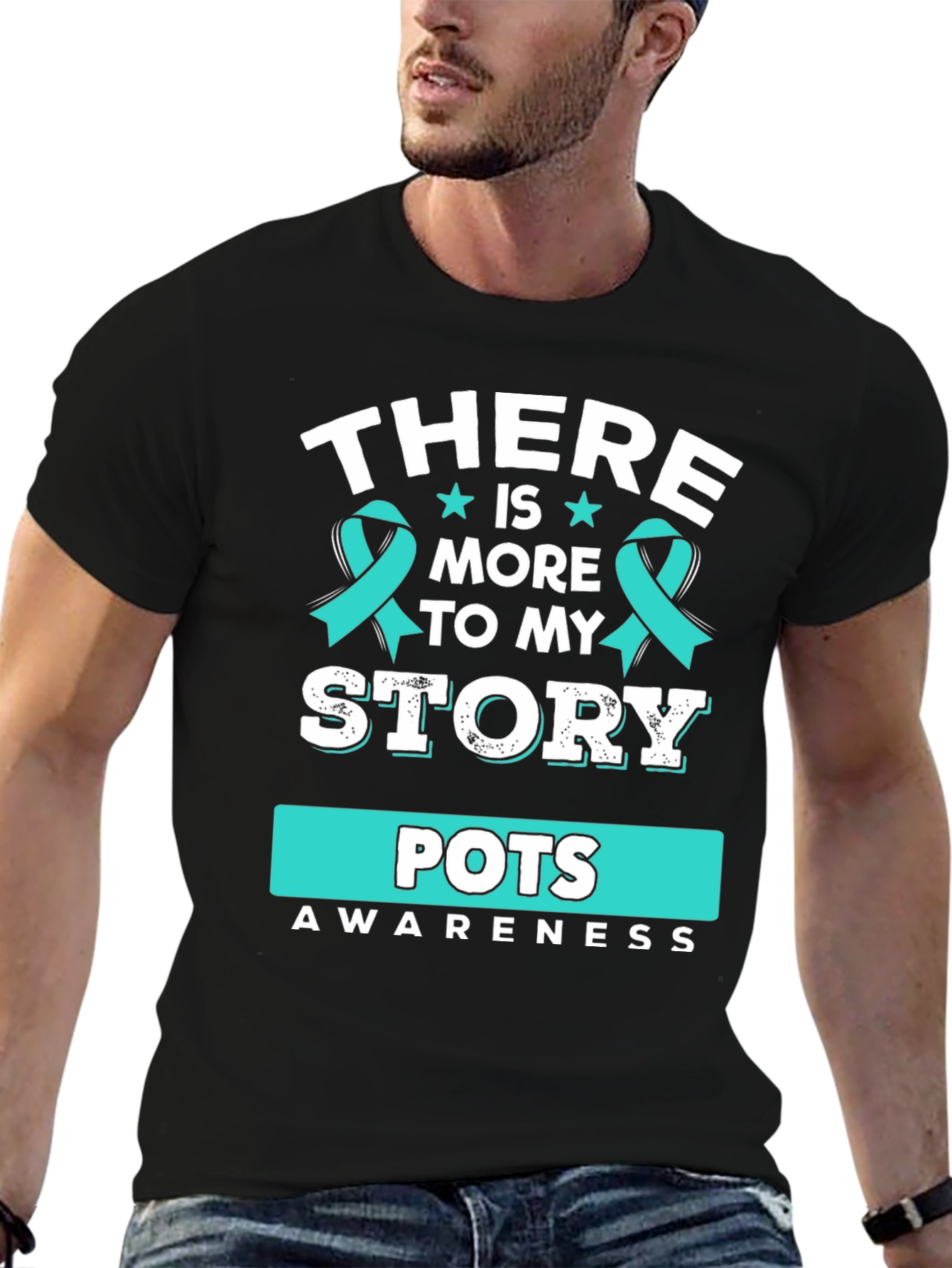 POTS Awareness T-Shirt Teal Ribbon Story
