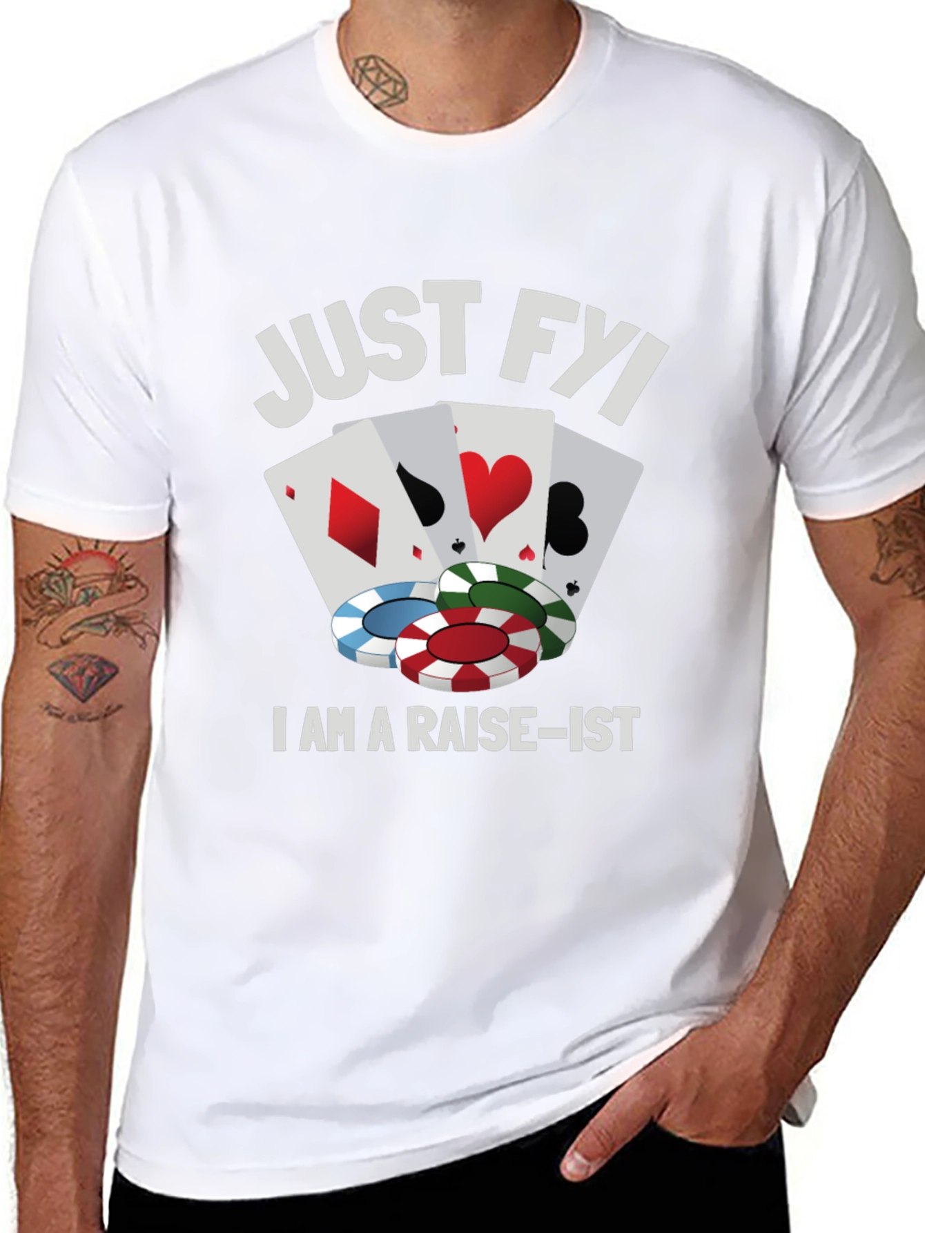Poker Raise-ist Funny Graphic T-Shirt
