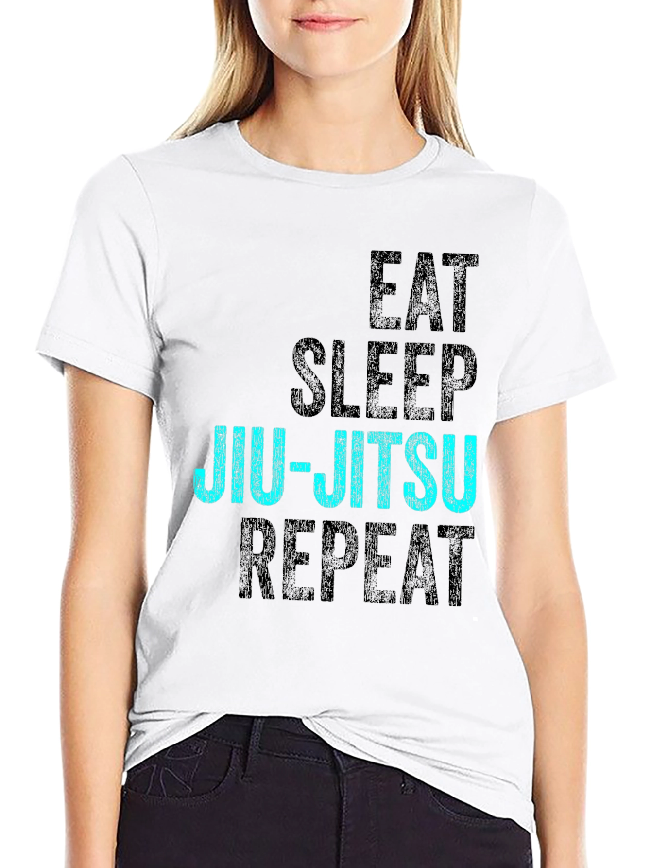 Eat Sleep Jiu-Jitsu Repeat Graphic Tee