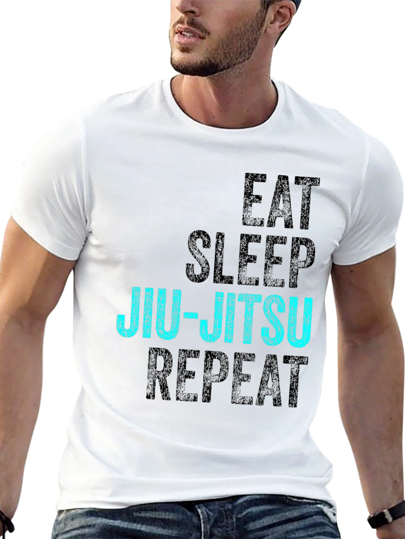 Eat Sleep Jiu-Jitsu Repeat Graphic Tee