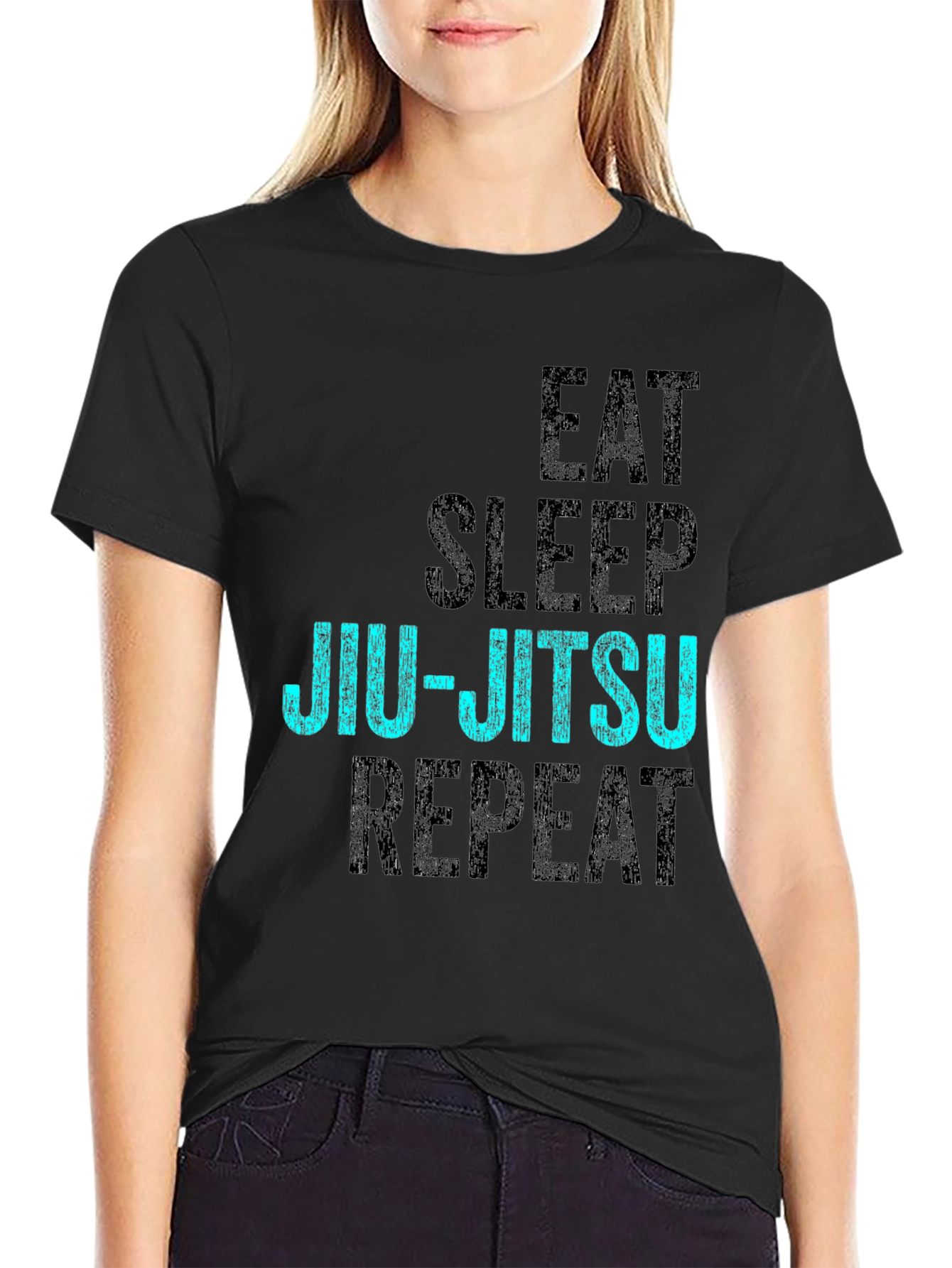 Eat Sleep Jiu-Jitsu Repeat Graphic Tee