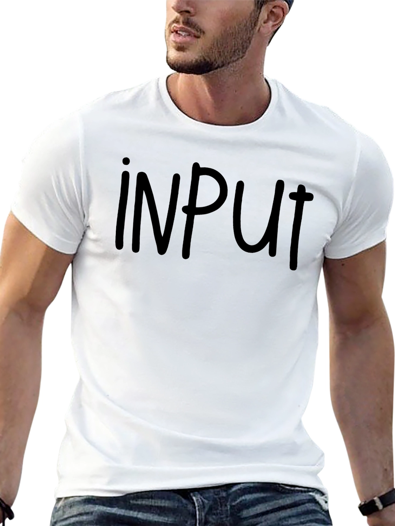 Input Black Graphic Tee - Comfortable and Stylish