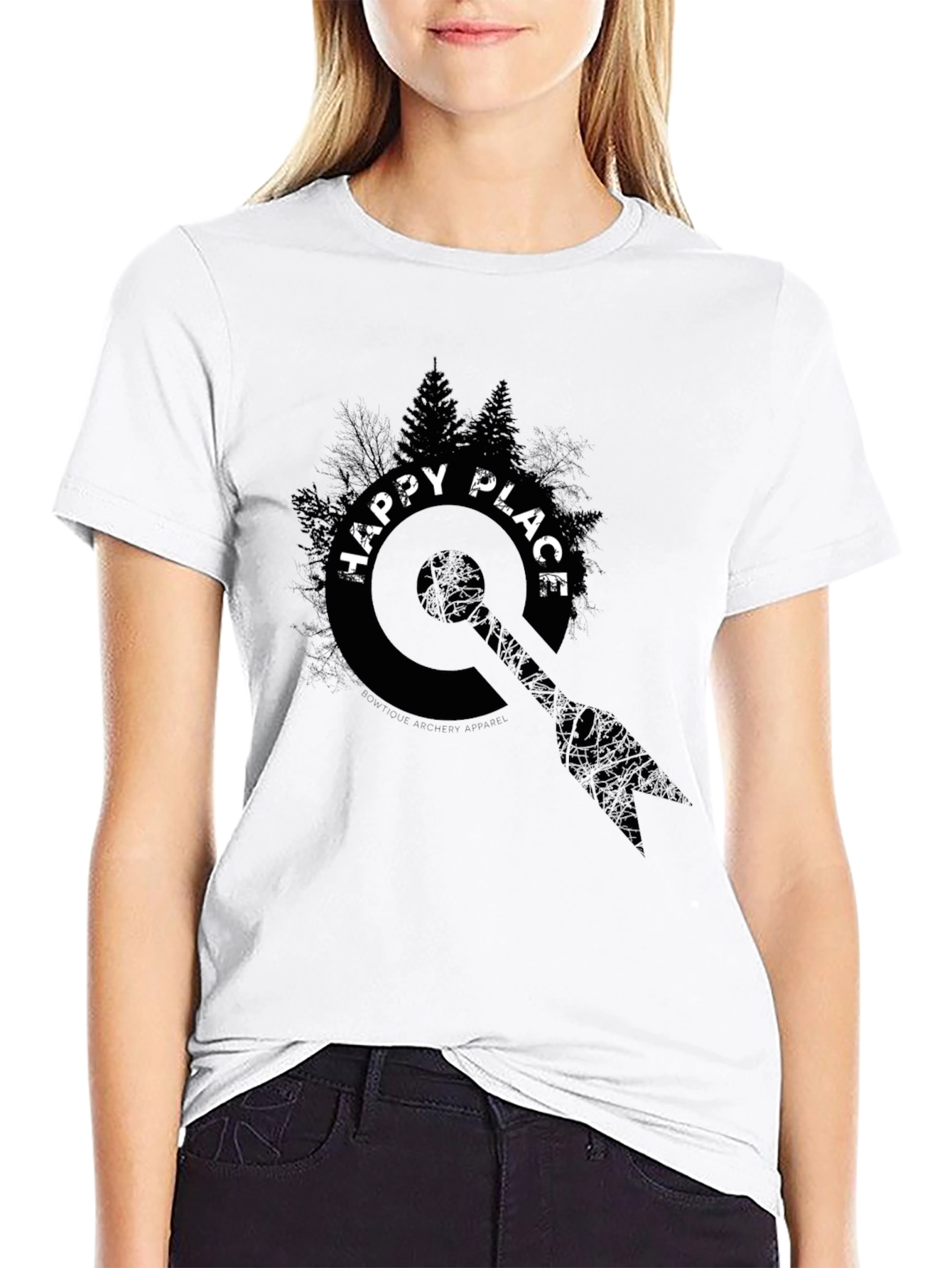 Happy Place Graphic Tee - Black Unisex Shirt
