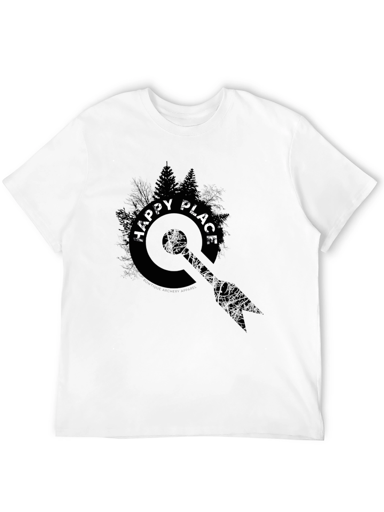 Happy Place Graphic Tee - Black Unisex Shirt