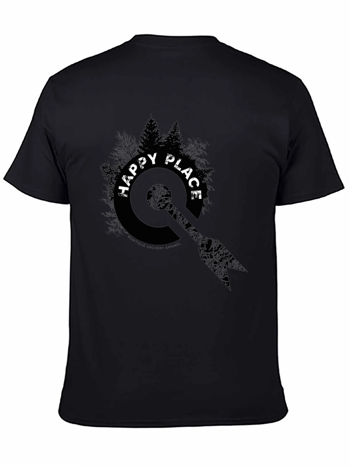 Happy Place Graphic Tee - Black Unisex Shirt