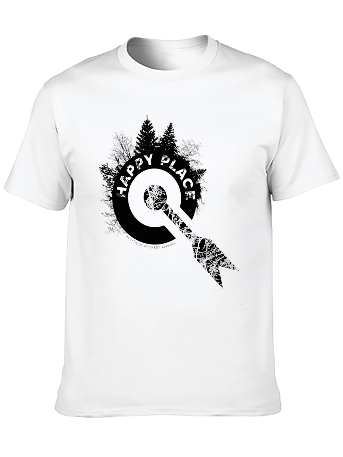 Happy Place Graphic Tee - Black Unisex Shirt