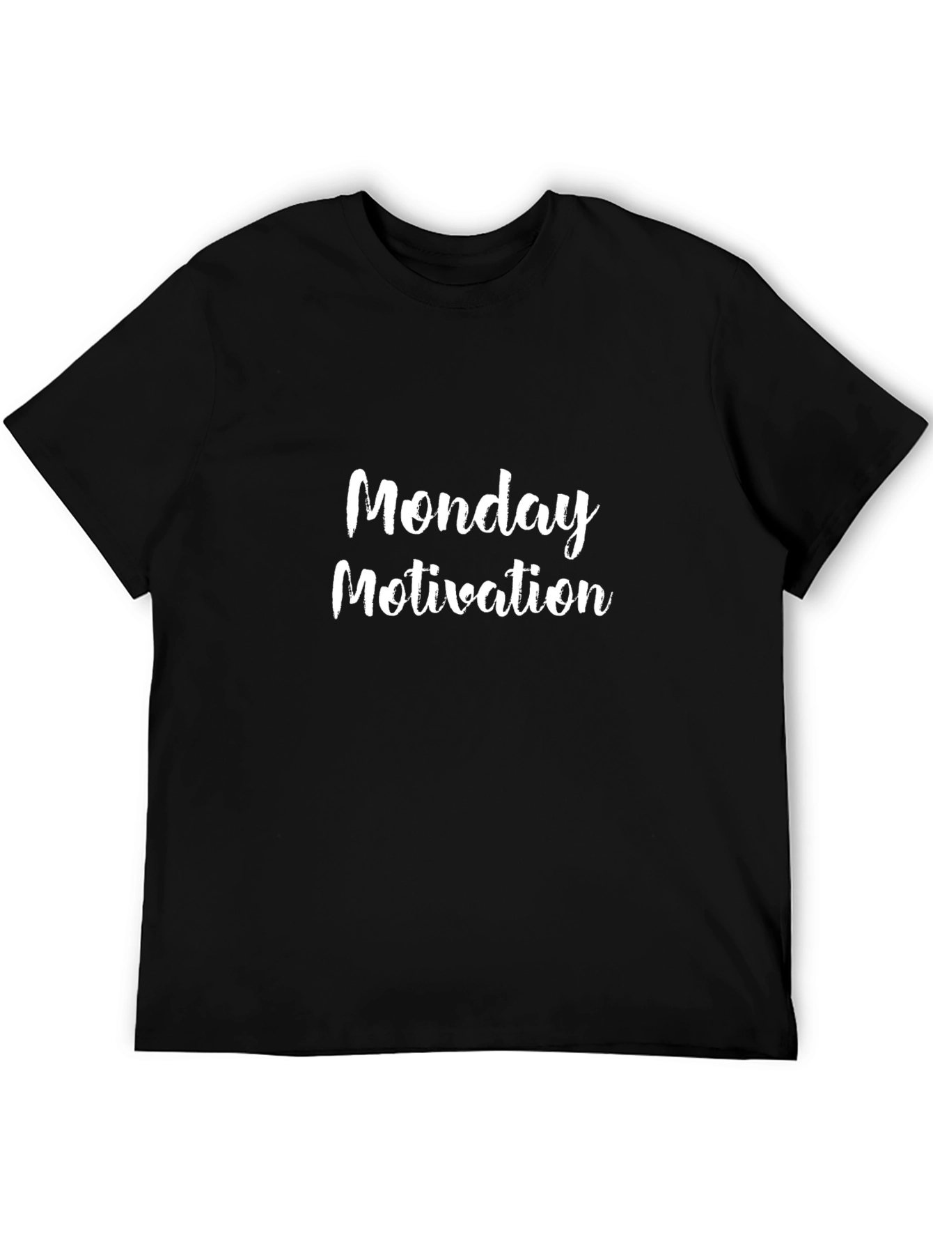 Monday Motivation T-Shirt - Black Cotton Tee