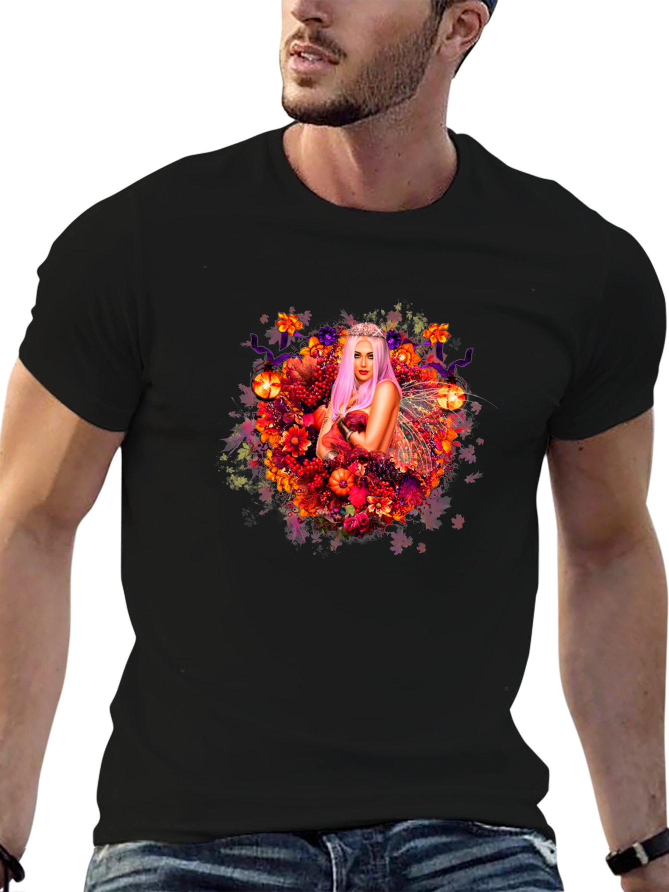 Floral Fairy Graphic Tee - Autumn Fantasy