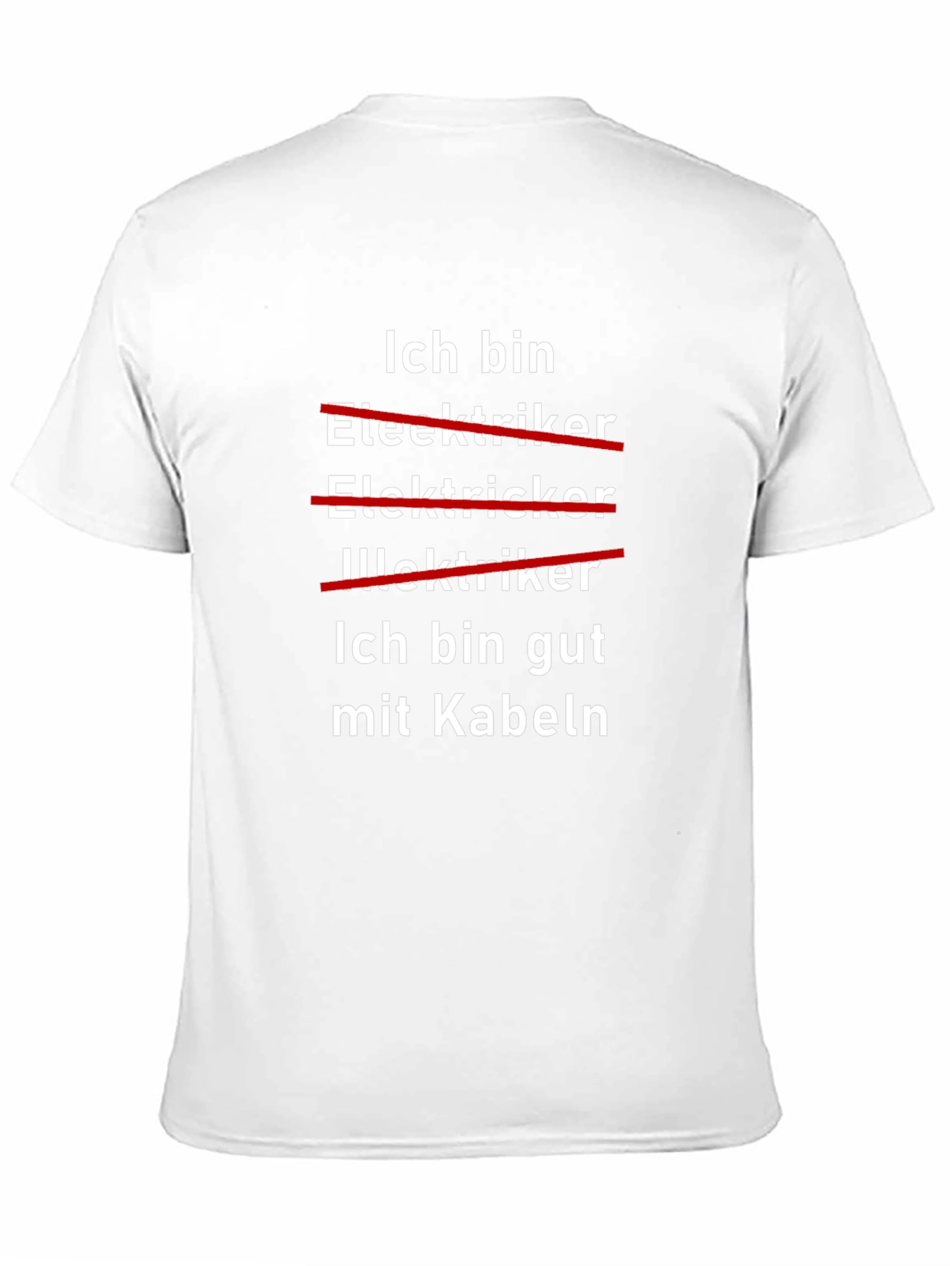 Ich Bin Gut Mit Kabeln Funny Electrician T-Shirt