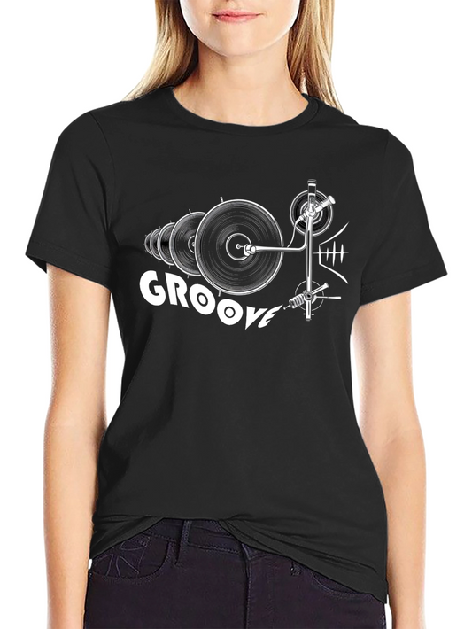 Groove Record Player Graphic Tee