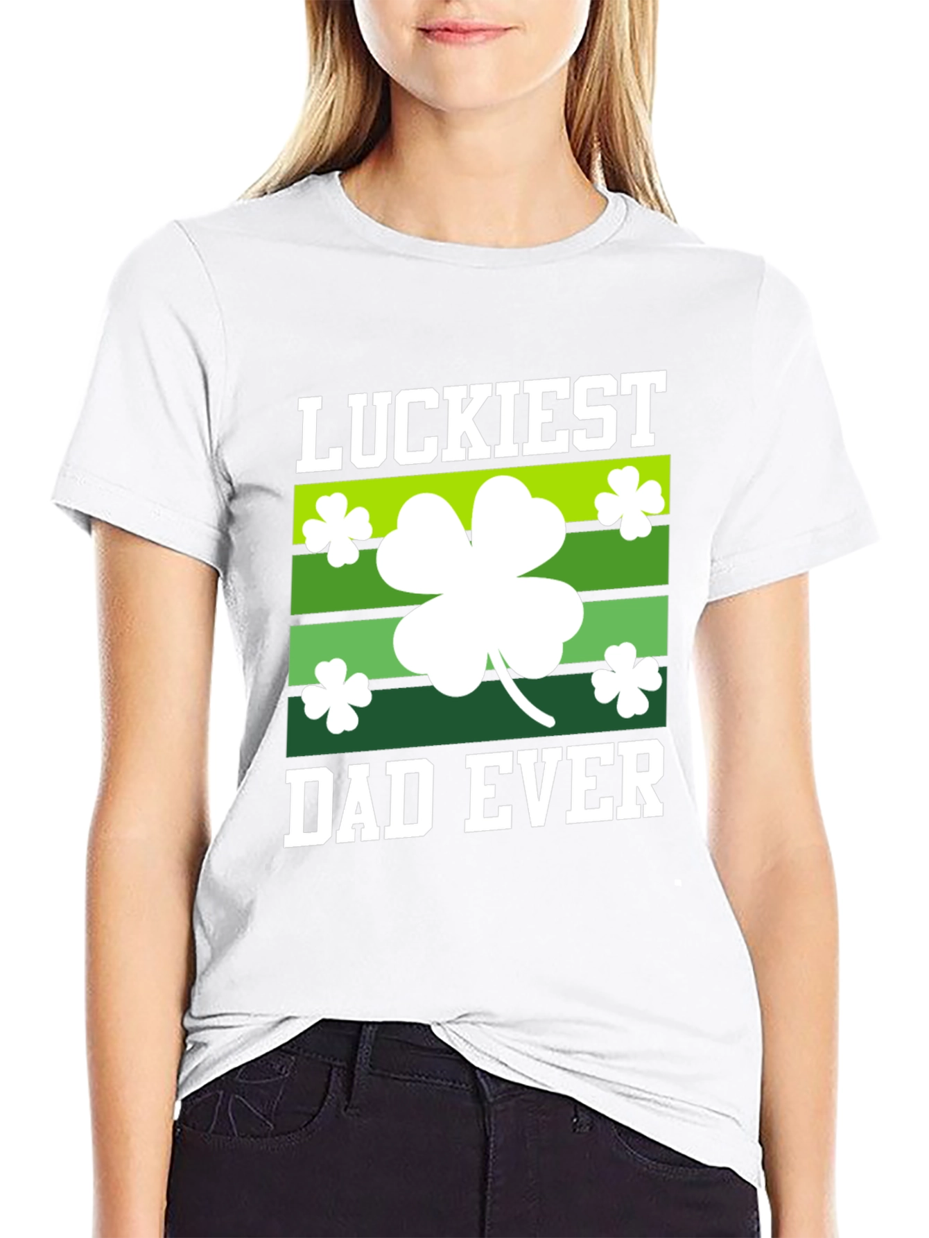 Luckiest Dad Ever St. Patricks Day T-Shirt
