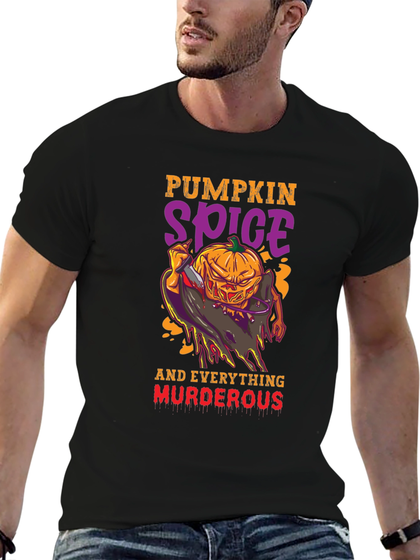 Pumpkin Spice Murder Halloween T-Shirt