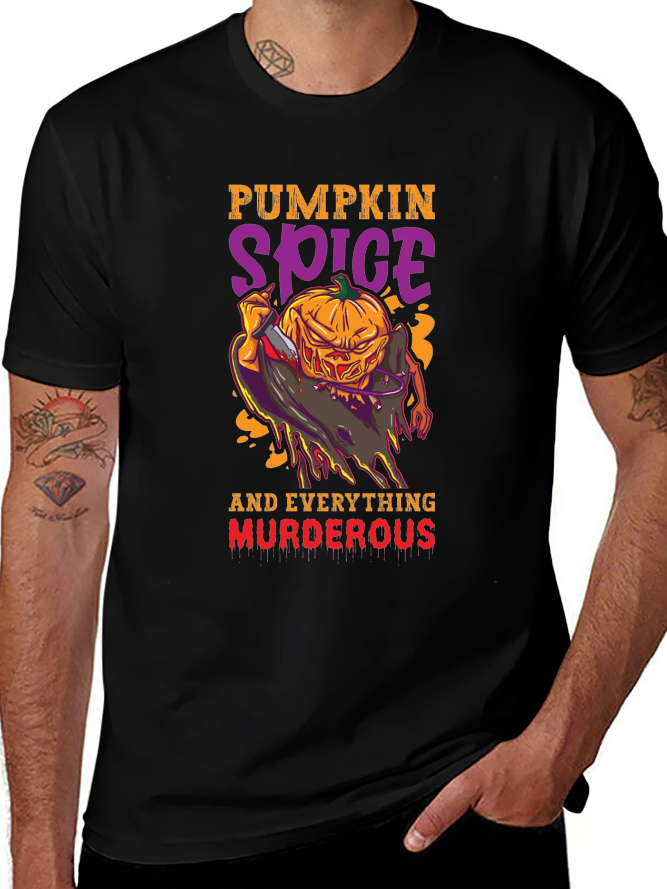 Pumpkin Spice Murder Halloween T-Shirt