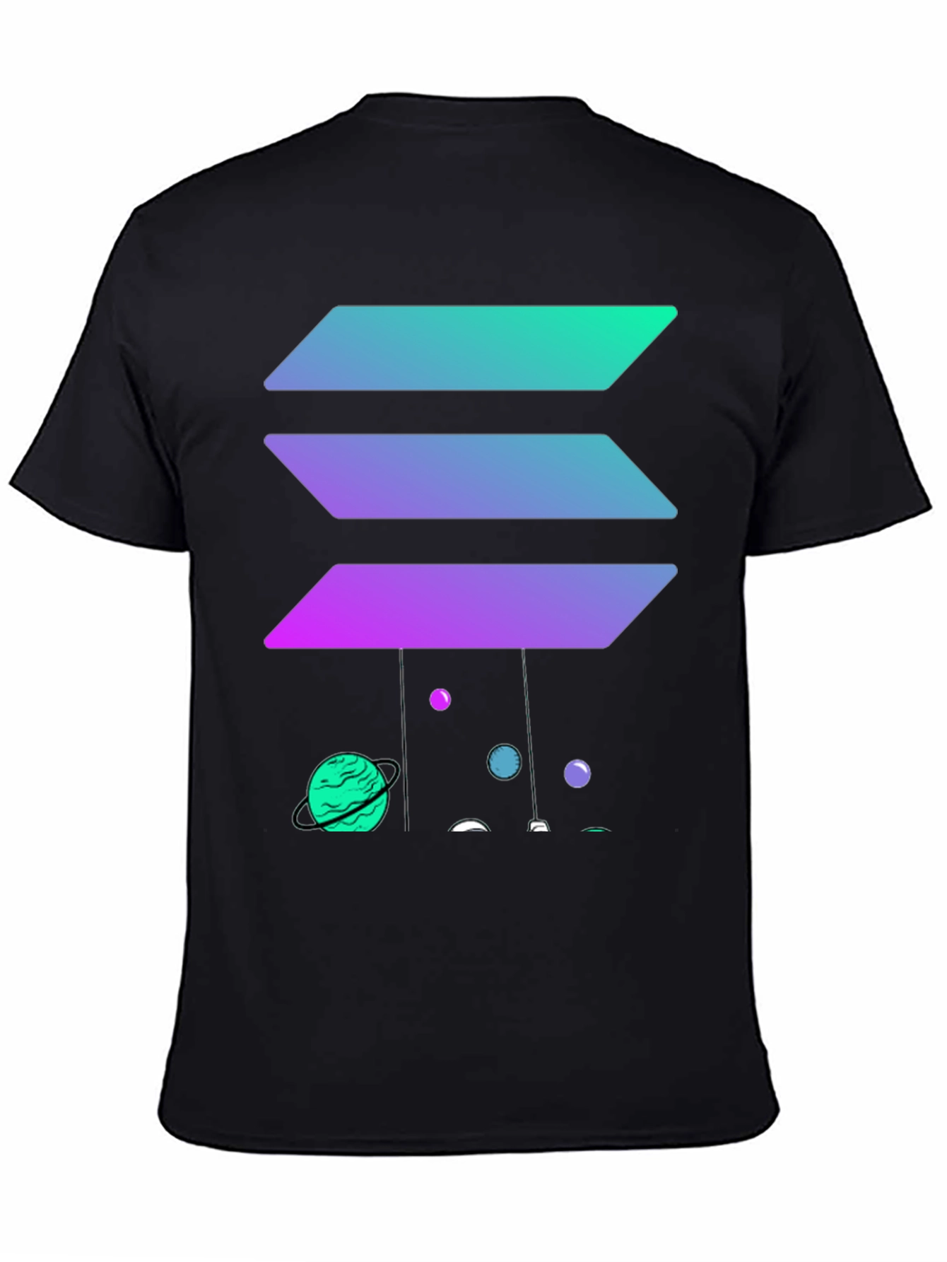 Solana Planets Black Tee