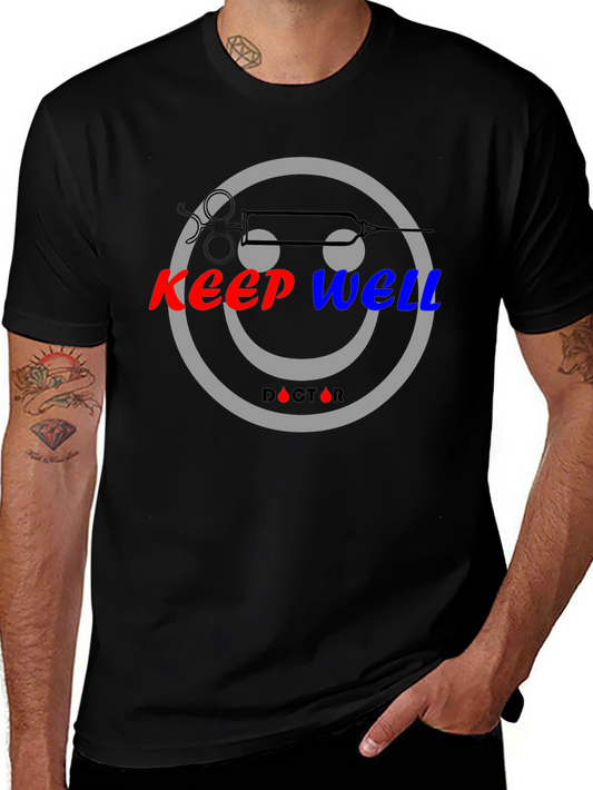 Keep Well Doctor Smiley Face Graphic Tee