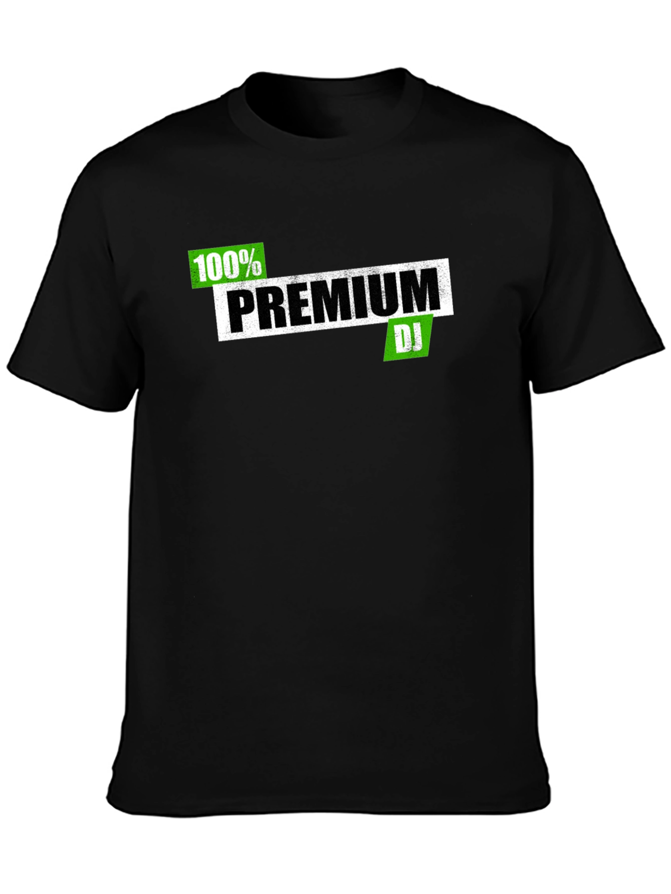 Premium DJ Graphic Tee - Black Cotton Blend T-Shirt