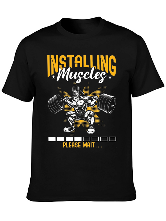Installing Muscles Graphic T-Shirt
