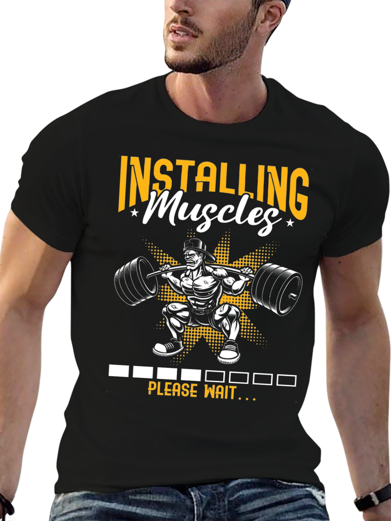 Installing Muscles Graphic T-Shirt