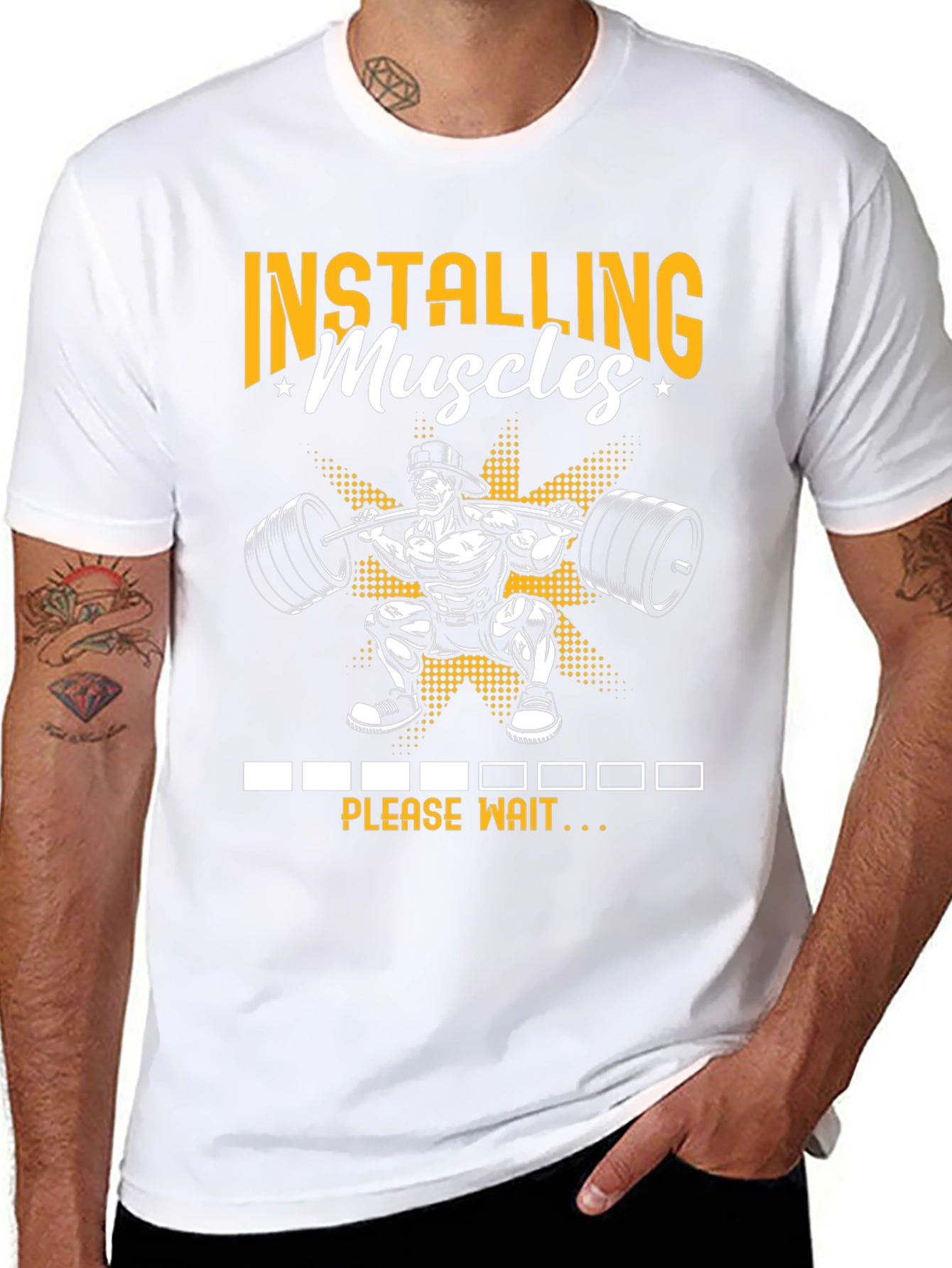 Installing Muscles Graphic T-Shirt