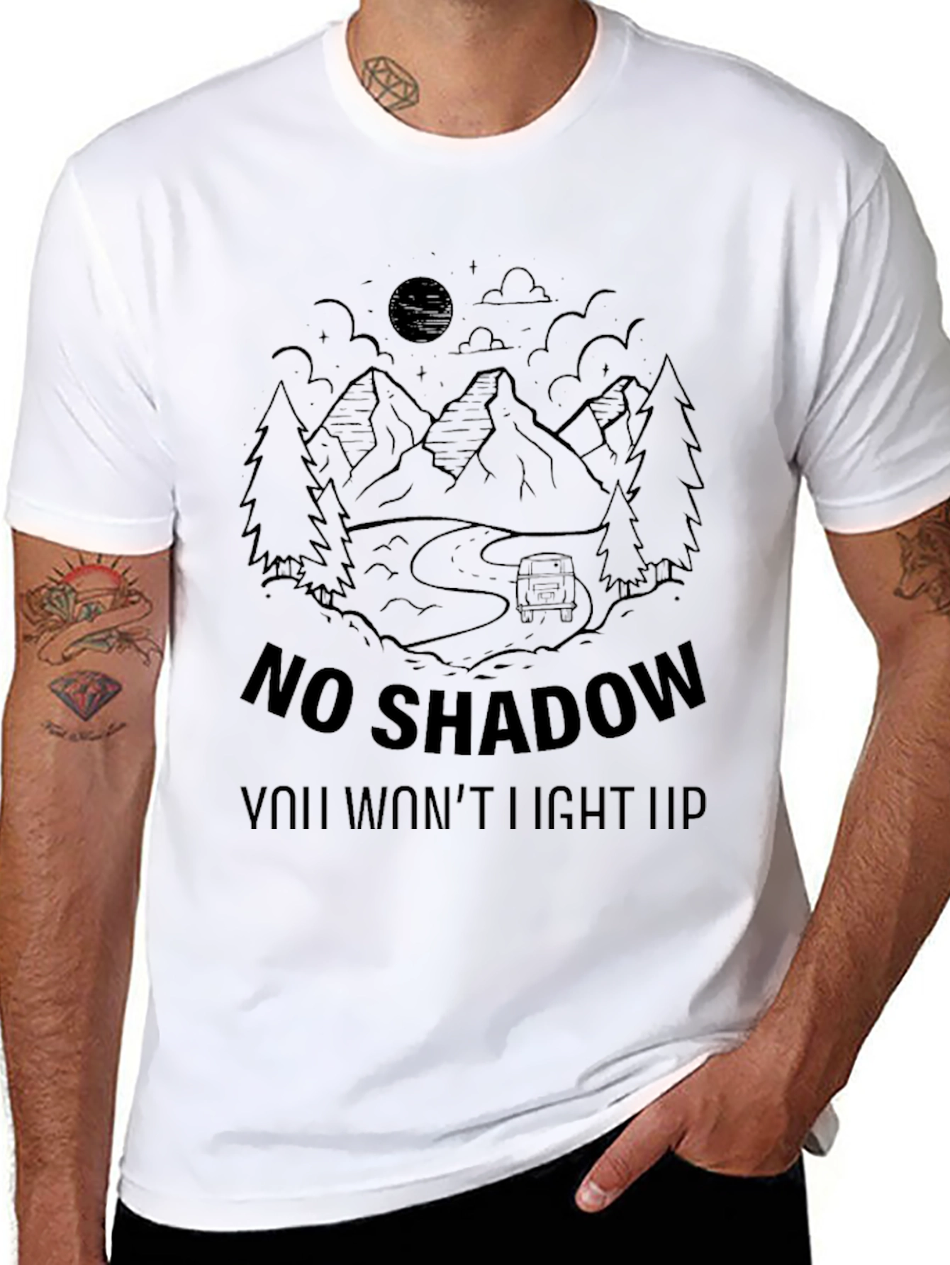 No Shadow T-Shirt - Adventure Awaits