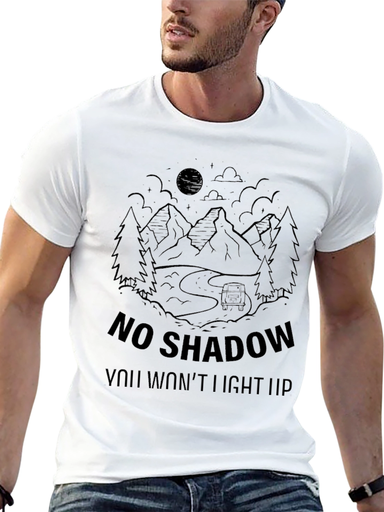 No Shadow T-Shirt - Adventure Awaits
