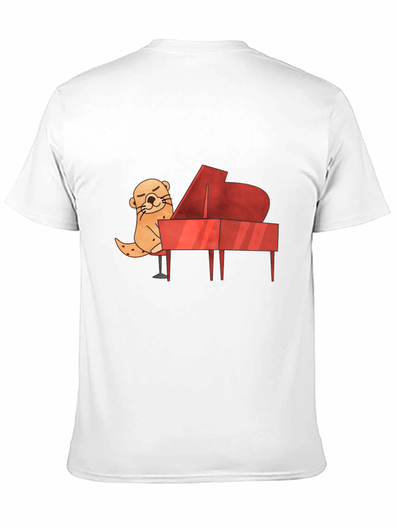 Otter Playing Piano Graphic Tee