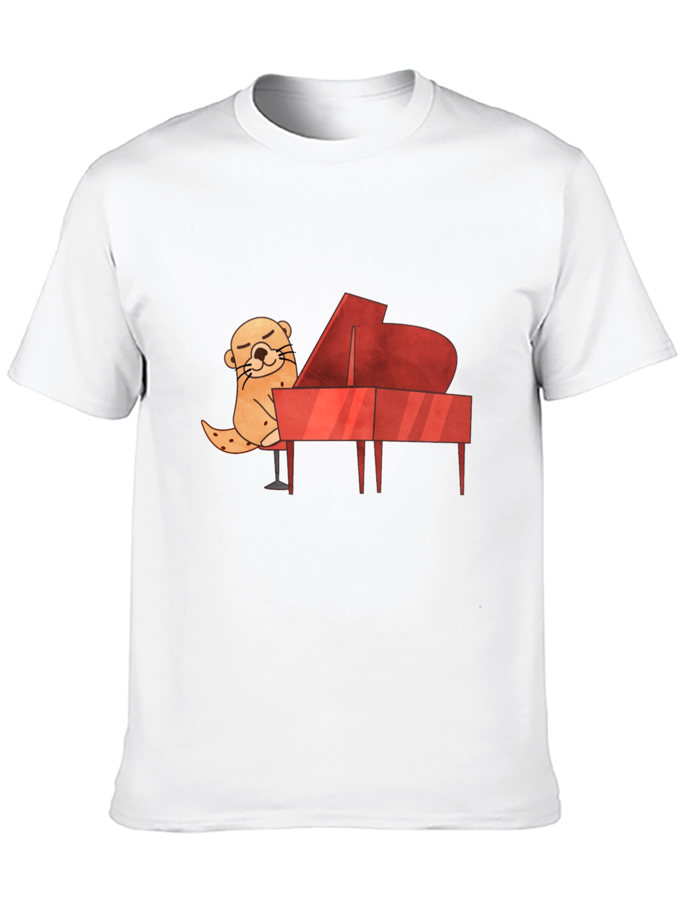 Otter Playing Piano Graphic Tee