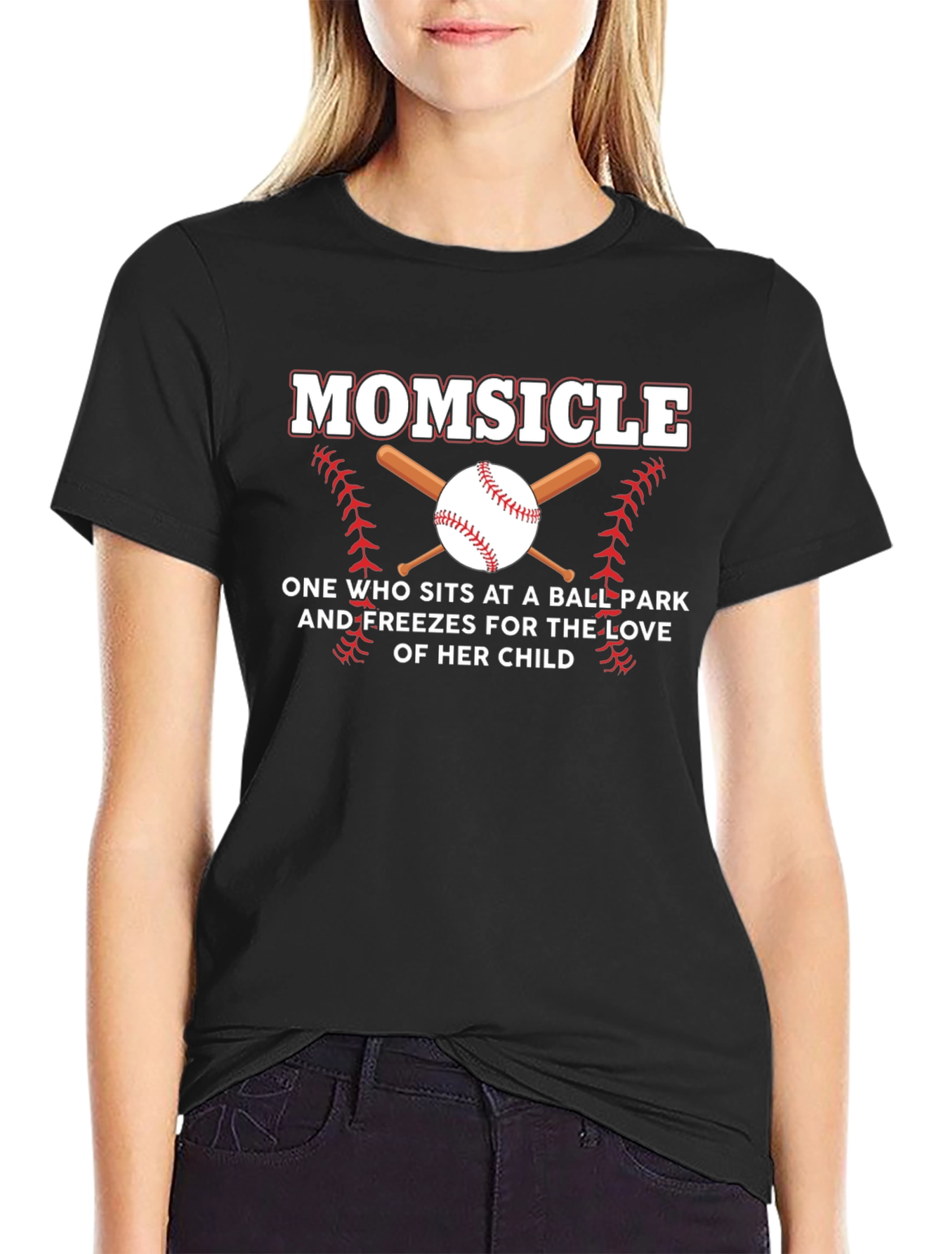 Momsicle Baseball T-Shirt - Ballpark Mom Apparel
