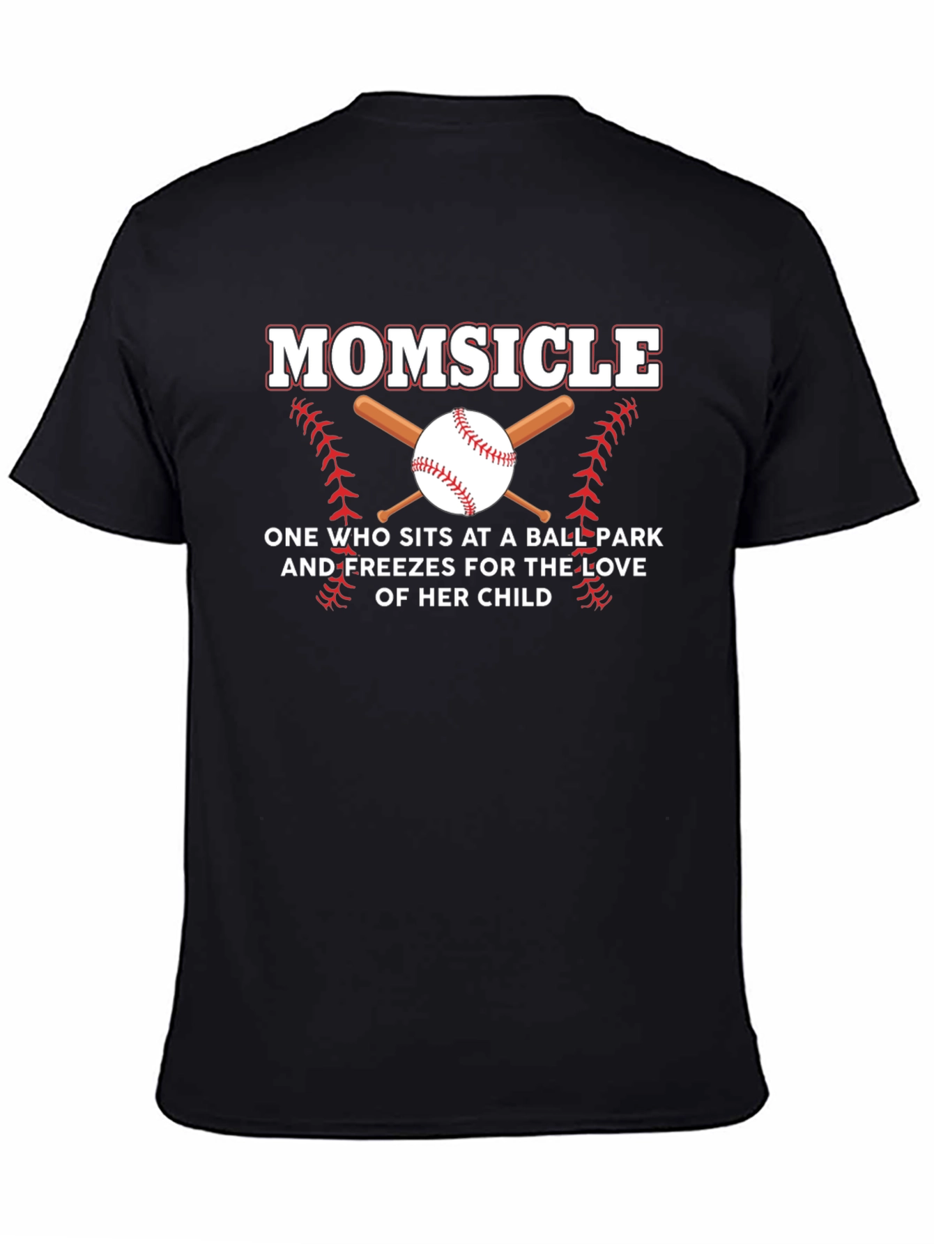 Momsicle Baseball T-Shirt - Ballpark Mom Apparel