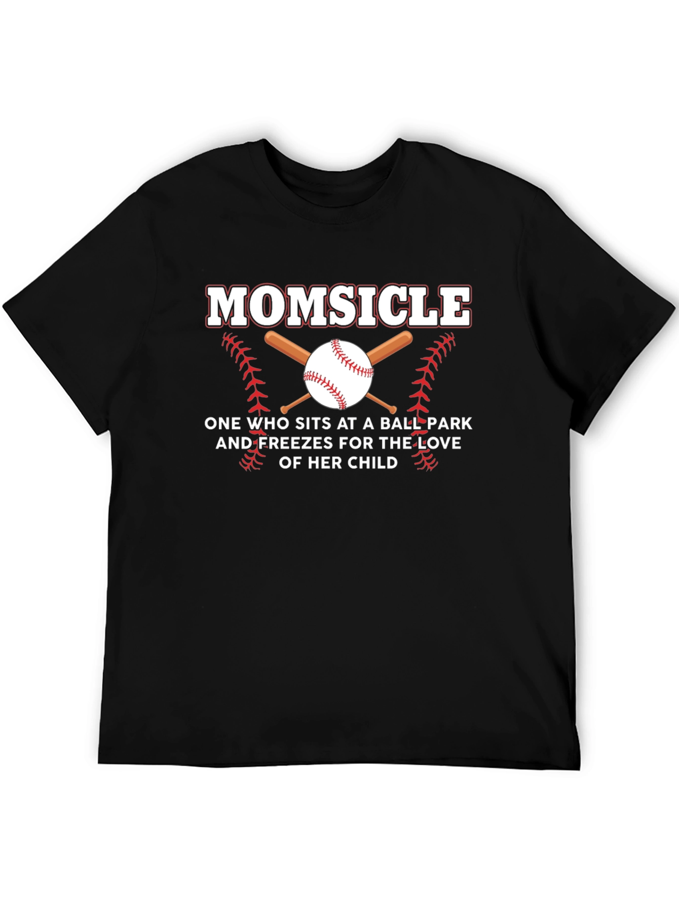 Momsicle Baseball T-Shirt - Ballpark Mom Apparel