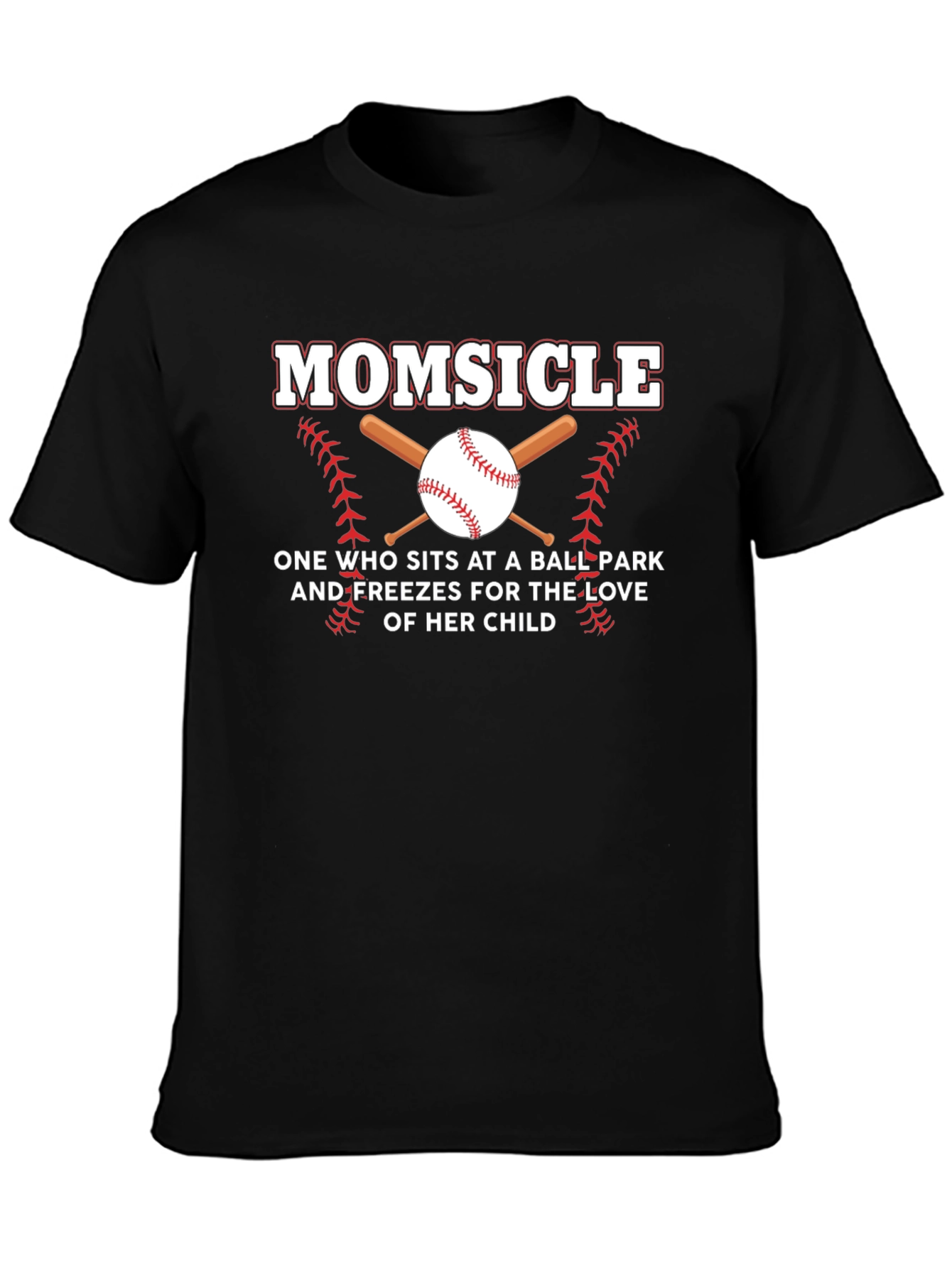 Momsicle Baseball T-Shirt - Ballpark Mom Apparel